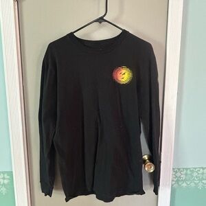 Fifth Sun Black Long Sleeve Shirt with Yellow and Red Graphic